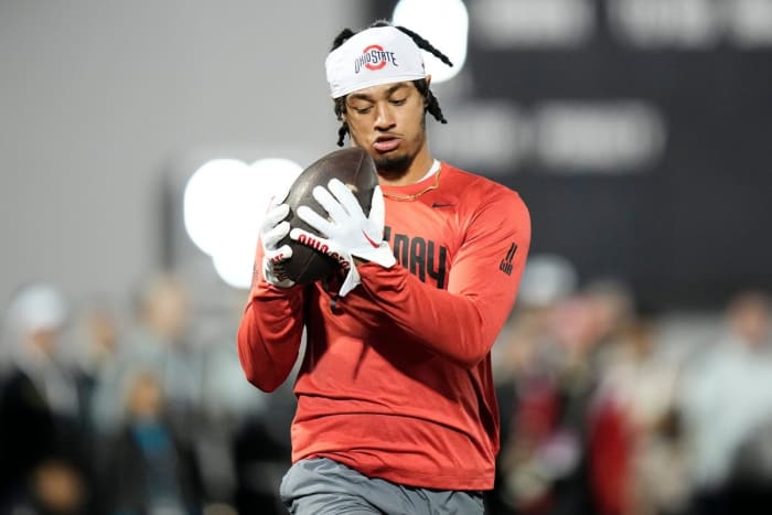 Jaxon Smith-Njigba is coming off injuries at Ohio State and hopes to stay healthy with the Seahawks after being selected in the first round of the NFL draft.